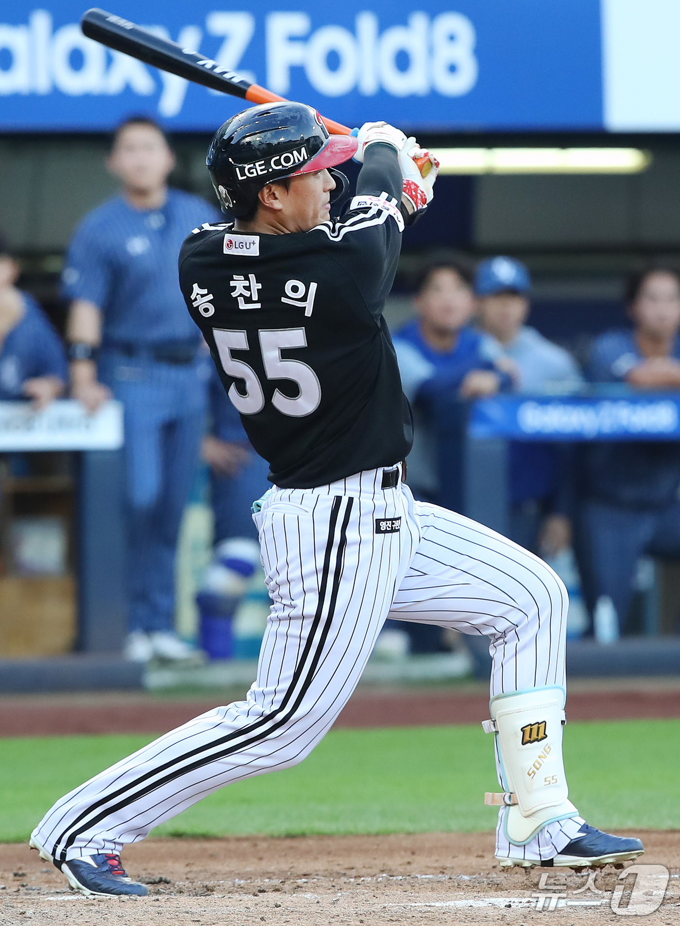 (대구=뉴스1) 공정식 기자 = 13일 오후 대구 삼성라이온즈파크에서 열린 프로야구 '2026 신한은행 SOL KBO리그' LG 트윈스와 삼성 라이온즈의 경기, 3회초 2사 만루 …