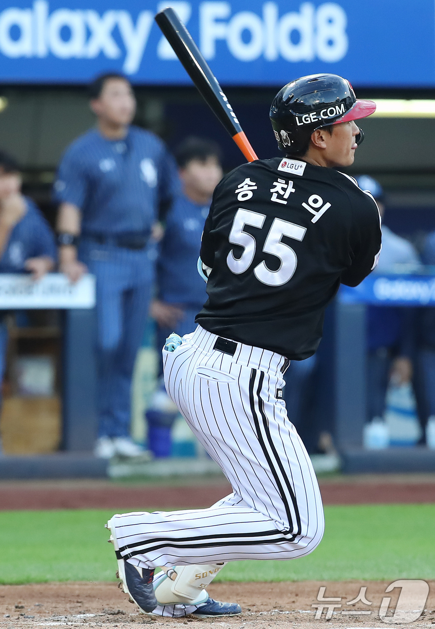 (대구=뉴스1) 공정식 기자 = 13일 오후 대구 삼성라이온즈파크에서 열린 프로야구 '2026 신한은행 SOL KBO리그' LG 트윈스와 삼성 라이온즈의 경기, 3회초 2사 만루 …