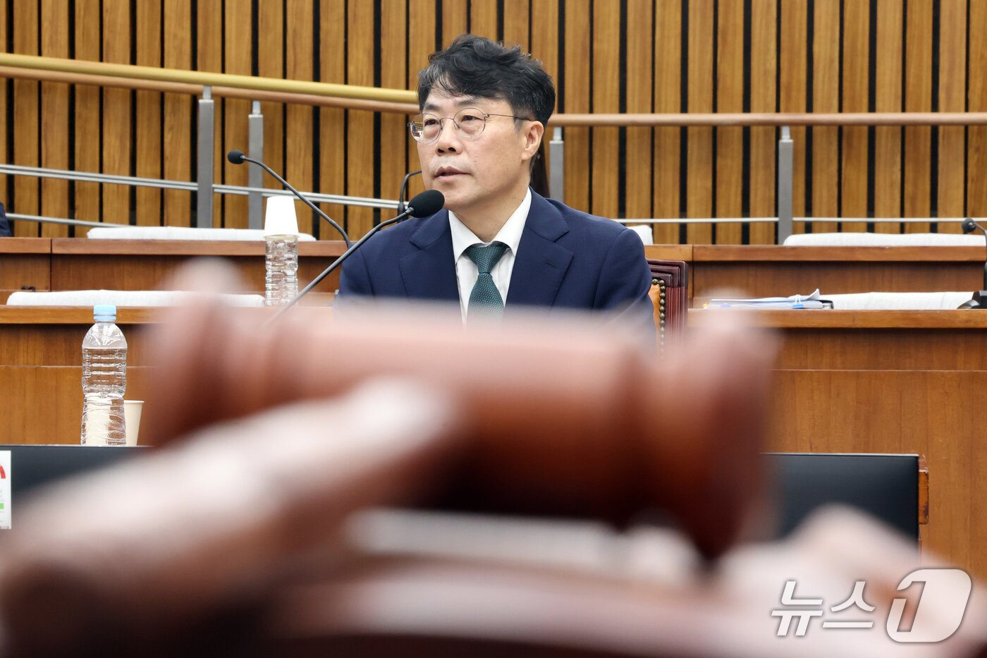 본문 이미지 - 김성수 대법관 후보자가 14일 오전 서울 여의도 국회에서 열린 인사청문회에서 의원질의에 답하고 있다. 2026.9.14 ⓒ 뉴스1 황기선 기자