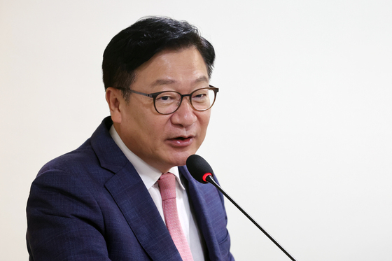 축사하는 정점식 원내대표