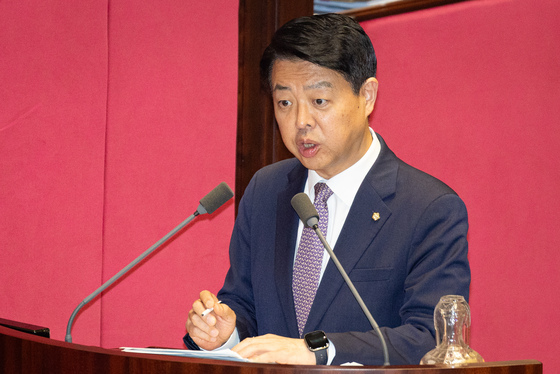 교육·사회·문화에 관한 질문하는 김영호 민주당 의원