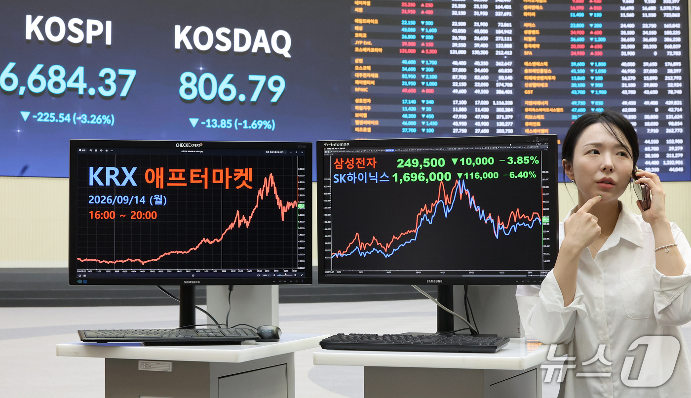 (서울=뉴스1) 김진환 기자 = 한국거래소(KRX)가 14일부터 오후 4시부터 8시까지 코스피·코스닥 시장을 대상으로 애프터마켓을 운영한다.기존 오후 4~6시 10분 단위로 주문을 …