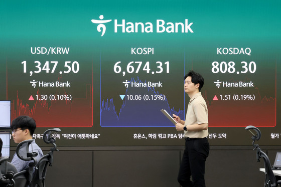 코피 하락 출발, 장 초반 6600선 등락