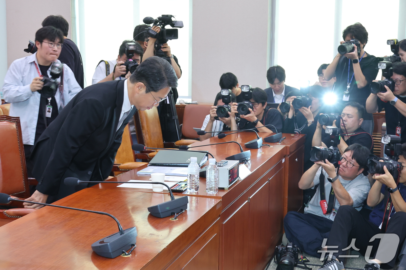 (서울=뉴스1) 신웅수 기자 = 김승원 법무부 장관 후보자가 15일 서울 여의도 국회 법제사법위원회에서 열린 인사청문회에 자리하고 있다. 2026.9.15/뉴스1