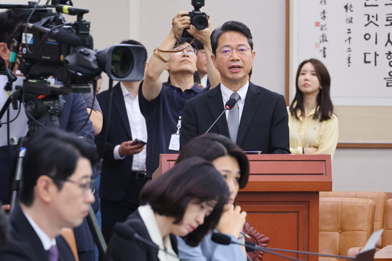 인사말하는 김승원 법무장관 후보자