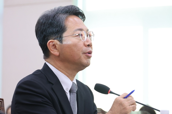 인사청문회 인사말 하는 김승원 법무장관 후보자