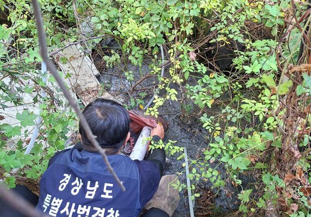 하루 2.5톤씩 무단 방류…경남도 특사경, 불법 폐수배출시설 11곳 적발
