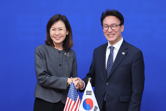 김민석, 스틸 대사 만나 "한국 자주역량 갖추는 과정, 美 동맹 배치 안 돼"