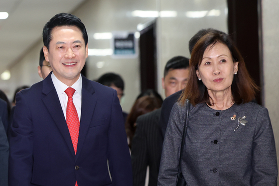 주한미국대사와 함께 이동하는 장동혁 대표