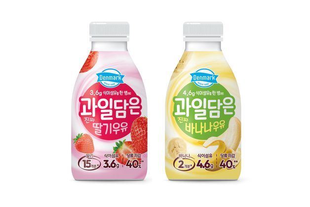 과일퓌레에 식이섬유도…동원F&B, '덴마크 과일담은 가공유' 출시