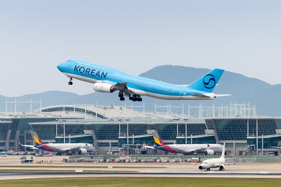 본문 이미지 - 대한항공 B747-8i 항공기. (대한항공 제공)