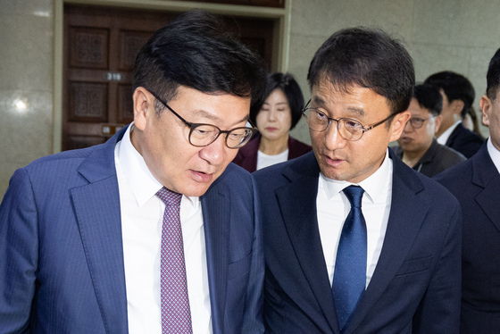 머리 맞댄 한병도·정점식 여야 원내대표