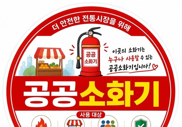추석 앞둔 전통시장 화재에 '공공소화기' 활약…큰불 번지기 전 초기 진화
