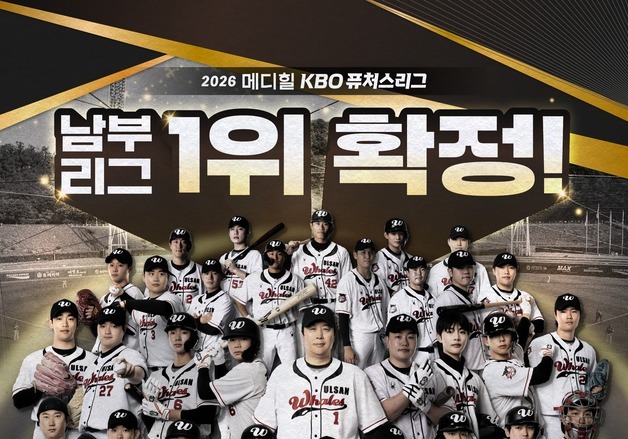 프로야구 울산, 창단 첫해 퓨처스리그 남부 1위 확정