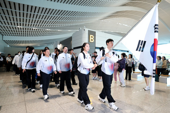 '개막 D-2' 한국 선수단 본단, 결전의 땅 나고야 출국(종합)[AG]