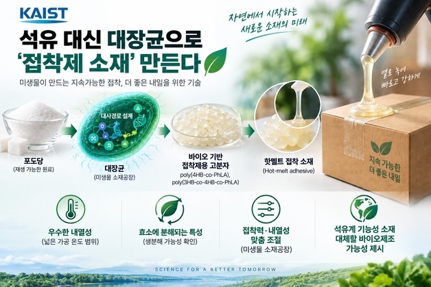 대장균으로 '접착제 소재' 만든다…석유 대체 가능성 제시