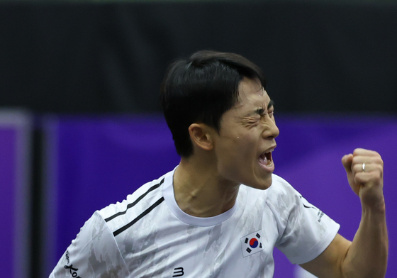 테크볼 이준석 '승리의 포효'