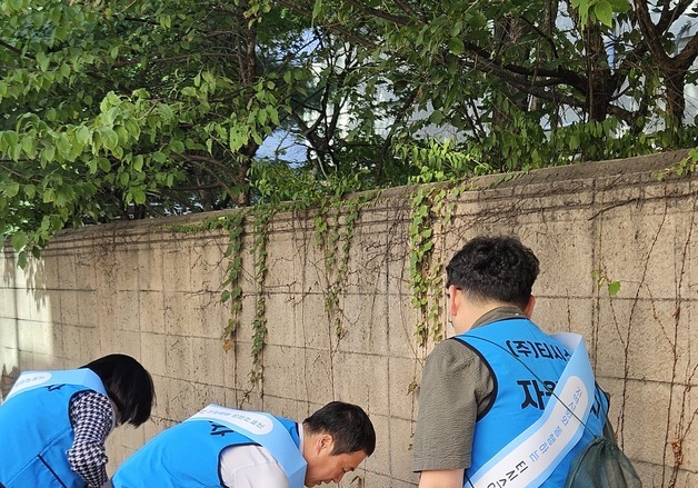태광 티시스 노사, 영등포서 '플로깅' 진행…환경보호 앞장