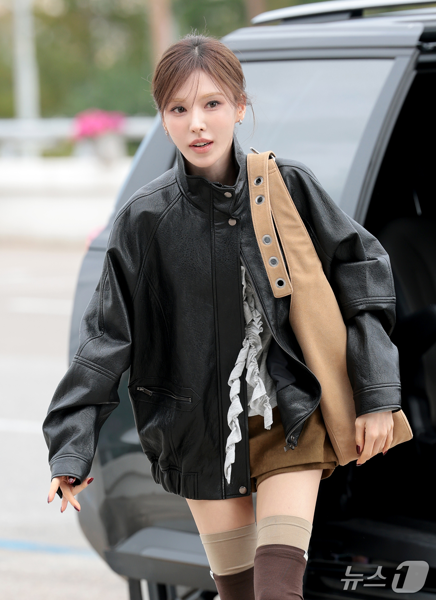 (김포공항=뉴스1) 권현진 기자 = 레드벨벳 웬디가 해외 일정을 위해 17일 김포공항을 통해 일본 도쿄로 출국하고 있다. 2026.9.17/뉴스1