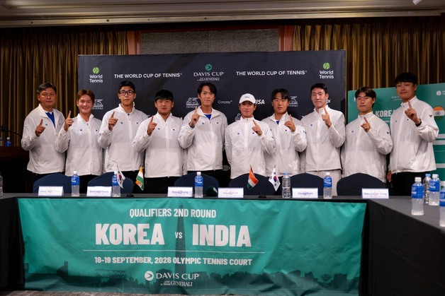 권순우가 포문 연다…데이비스컵 테니스 인도전 대진 확정