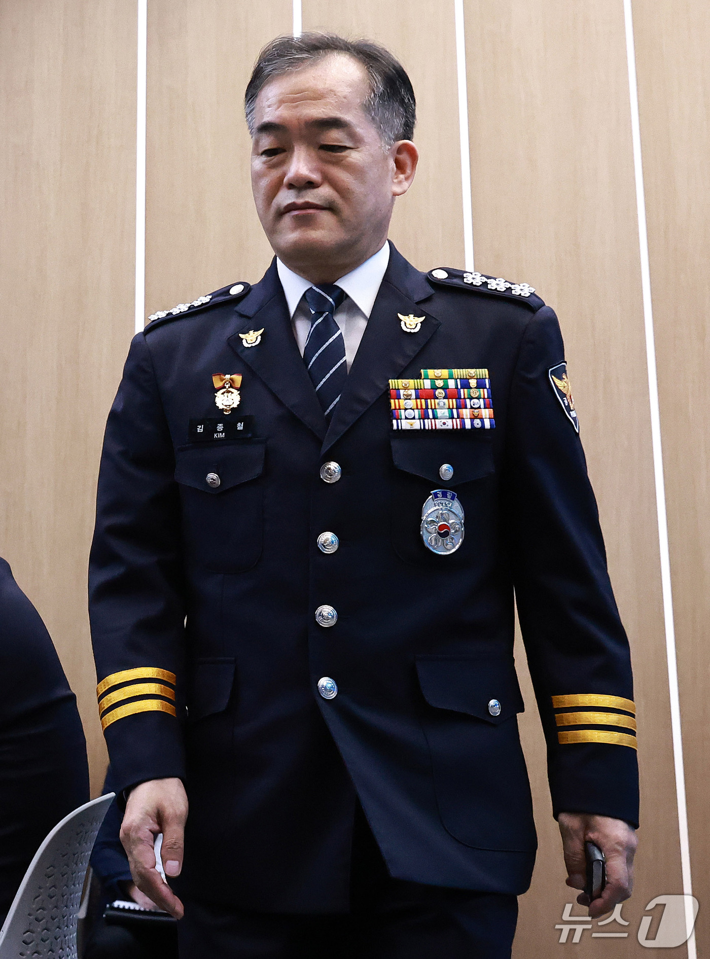 (서울=뉴스1) 구윤성 기자 = 김종철 경찰청장 직무대행이 17일 서울 서대문구 경찰청에서 열린 '경찰개혁 국민경청회'에 참석하고 있다. 2026.9.17/뉴스1