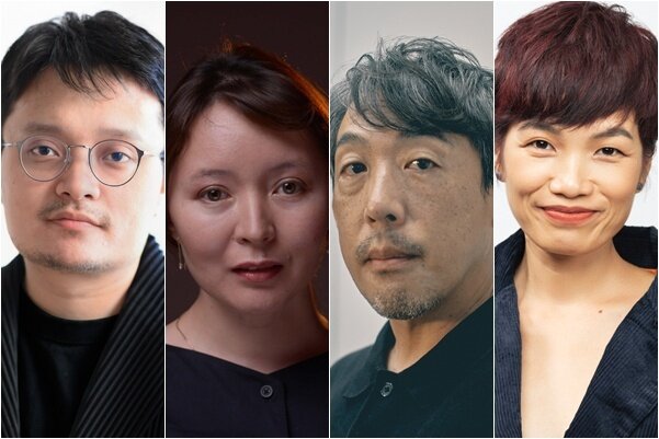 본문 이미지 - (왼쪽부터) 비간 감독, 사말 예슬라모바, 이시카와 케이 감독, 쩐 티 빅 응옥 프로듀서 / 부산국제영화제 제공