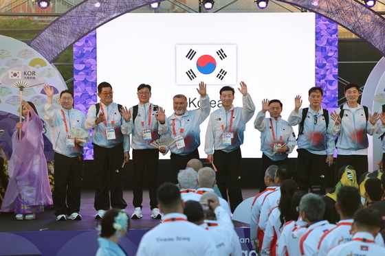 나고야 아시안게임 선수촌 입성한 대한민국 국가대표 선수단