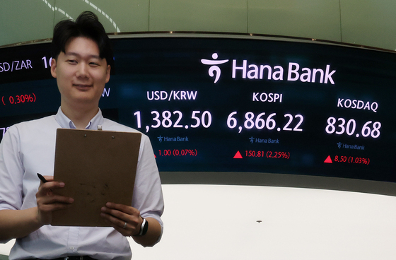 코스피 2%대 상승 출발…장 초반 6800선 회복