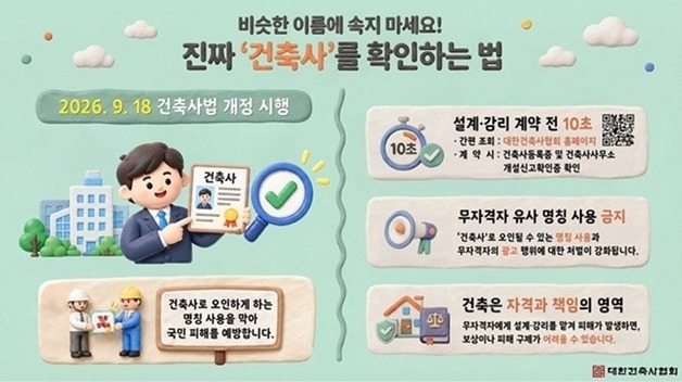 오늘부터 '무자격 건축사' 명칭 쓰면 형사처벌…최대 징역 1년
