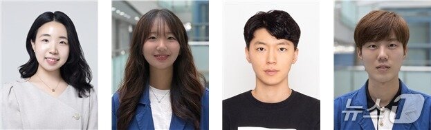 본문 이미지 - (왼쪽부터) KAIST 이윤미 교수·장세라 석박사통합과정, 연세대학교 장성렬 석사, KAIST 김수민 석박사통합과정(KAIST 제공) /뉴스1