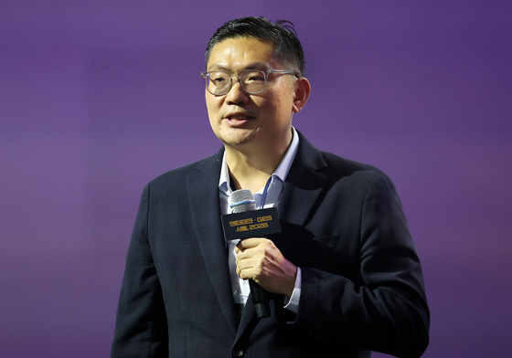 기조연설하는 김정한 CJ ENM 부사장