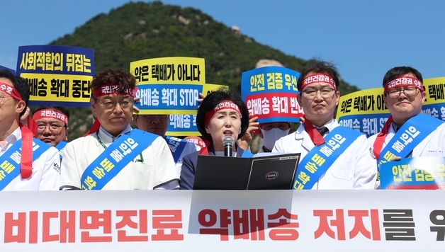 "비대면진료도 아직인데"…정부 약배송 언급에 약사들 장외투쟁