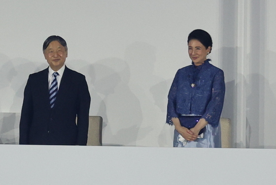 나루히토 일왕·마사코 왕비, 아시안게임 개회식 참석