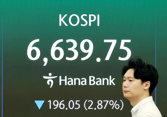 코스피 '3% 하락 출발'