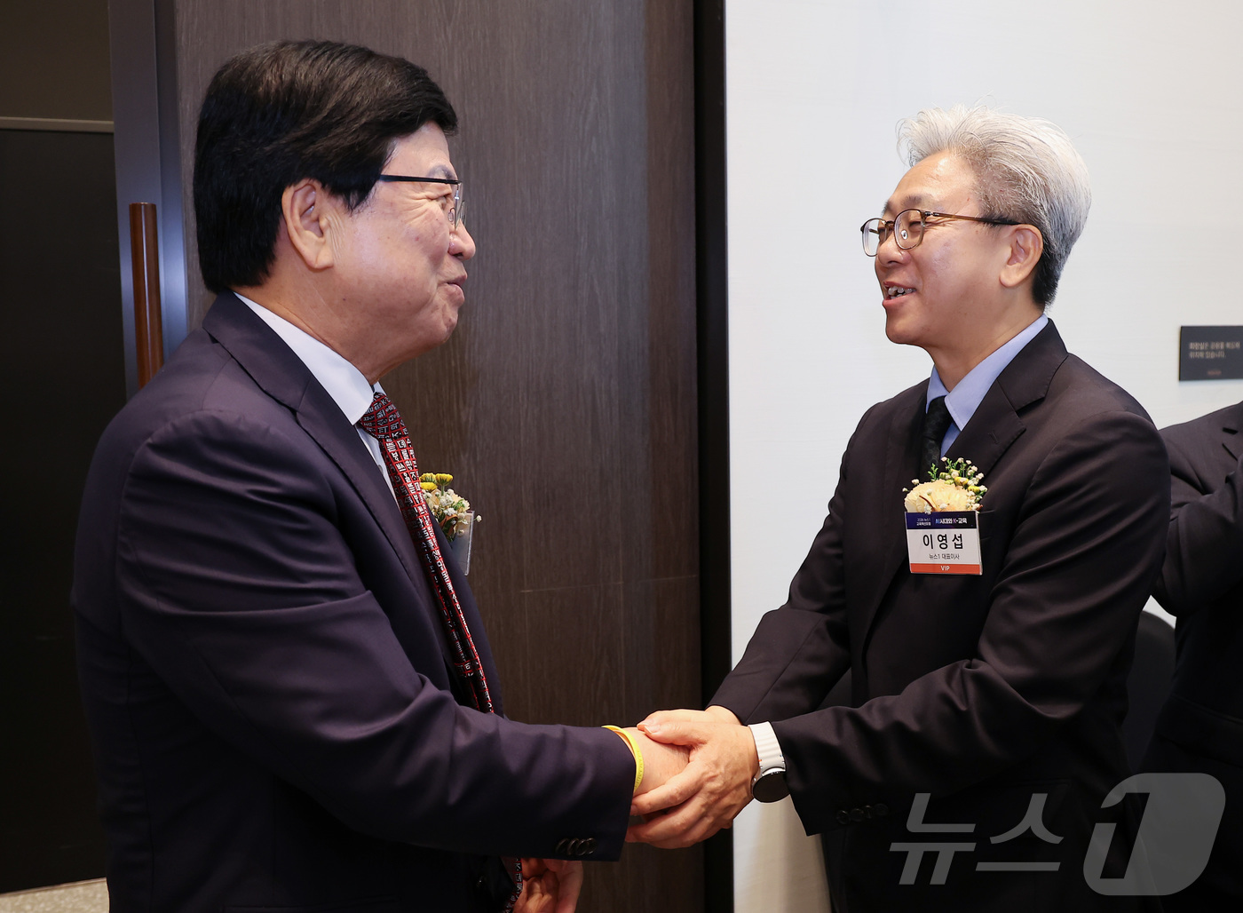 (서울=뉴스1) 김성진 기자 = 이영섭 뉴스1 대표이사가 2일 서울 용산구 나인트리 프리미어 로카우스 호텔에서 'AI시대와 K-교육'이라는 주제로 열린 2026 뉴스1 교육혁신포럼 …