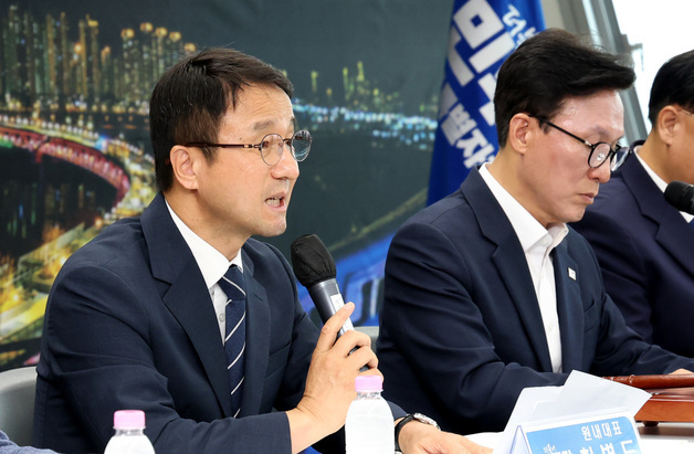 최고위 발언하는 한병도 원내대표
