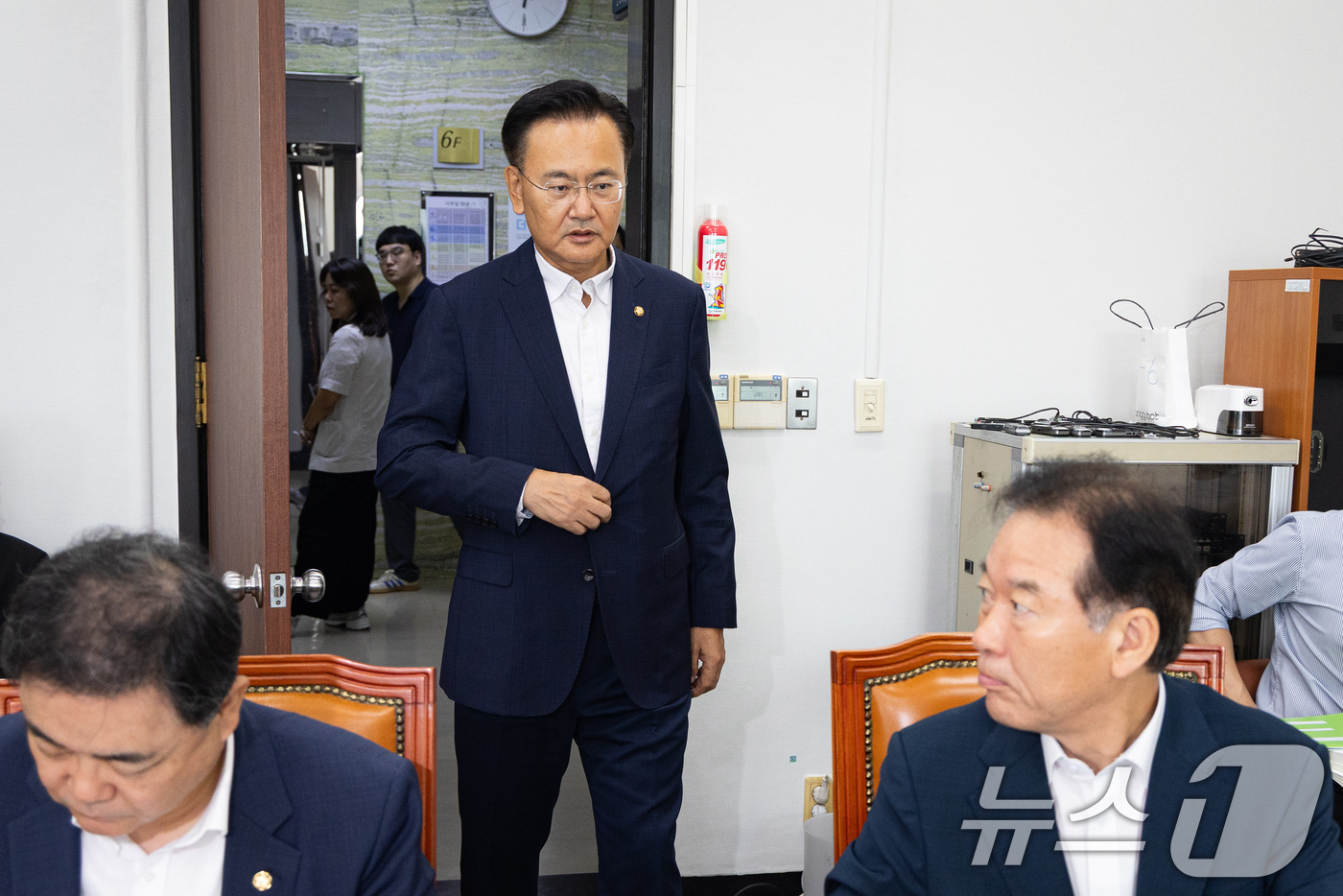 (서울=뉴스1) 유승관 기자 = 유상범 국회 예산결산특별위원회 2025회계연도 결산심사소위원장이 2일 서울 여의도 국회에서 열린 제439회 국회(정기회) 예산결산특별위원회 제1차 …