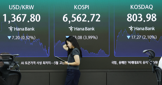 코스피 6600선 아래로…개인·자사주 '연합 방어' 4조 순매수[시황종합]