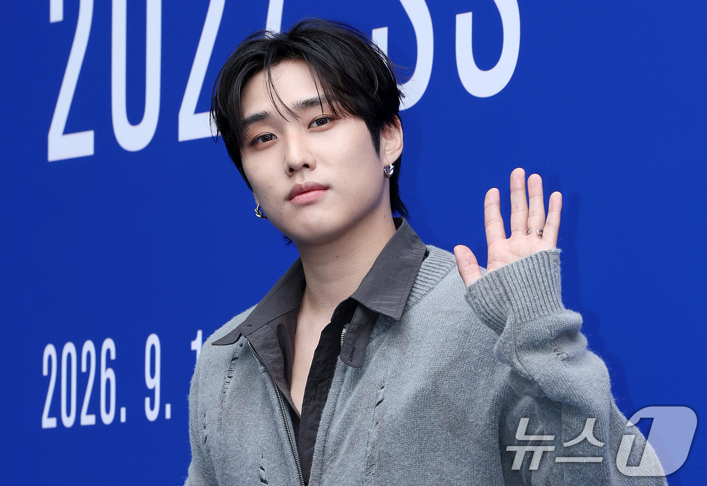 (서울=뉴스1) 김진환 기자 = 더보이즈 제이콥이 2일 서울 중구 동대문디자인플라자(DDP)에서 열린 2027 S/S서울패션위크 얼킨(ul:kin) 컬렉션에 참석해 포즈를 취하고 …