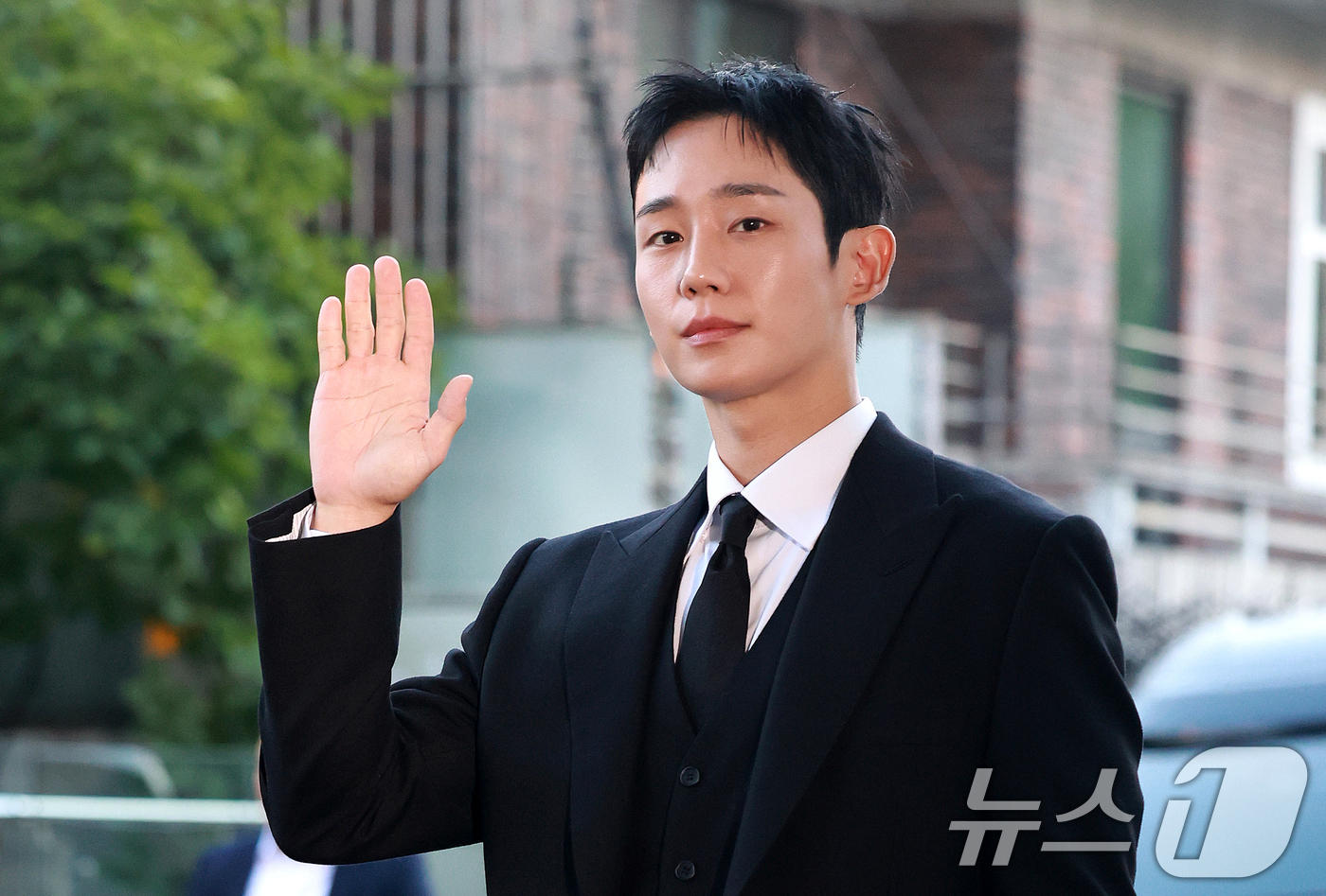 (서울=뉴스1) 이호윤 기자 = 배우 정해인이 2일 서울 용산구 리움미술관에서 열린 CJ 나이트 인 셀러브레이션 오브 프리즈 서울에 참석하고 있다. 2026.9.2/뉴스1