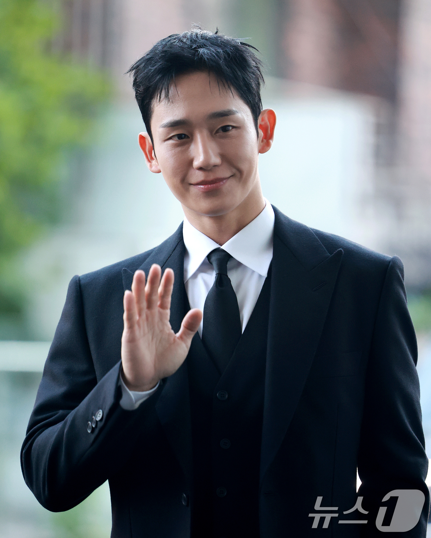(서울=뉴스1) 이호윤 기자 = 배우 정해인이 2일 서울 용산구 리움미술관에서 열린 CJ 나이트 인 셀러브레이션 오브 프리즈 서울에 참석하고 있다. 2026.9.2/뉴스1