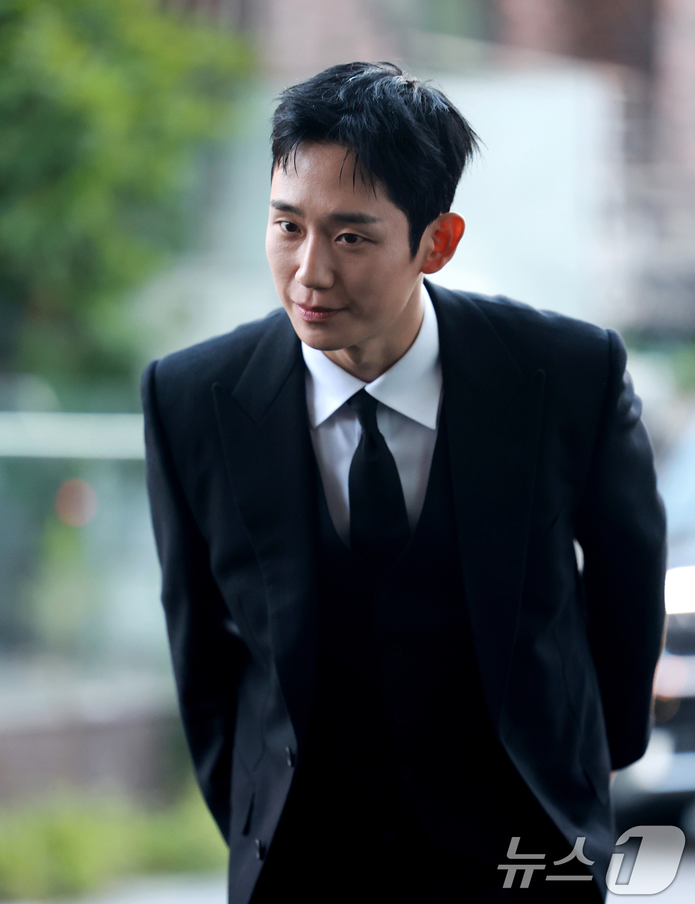 (서울=뉴스1) 이호윤 기자 = 배우 정해인이 2일 서울 용산구 리움미술관에서 열린 CJ 나이트 인 셀러브레이션 오브 프리즈 서울에 참석하고 있다. 2026.9.2/뉴스1