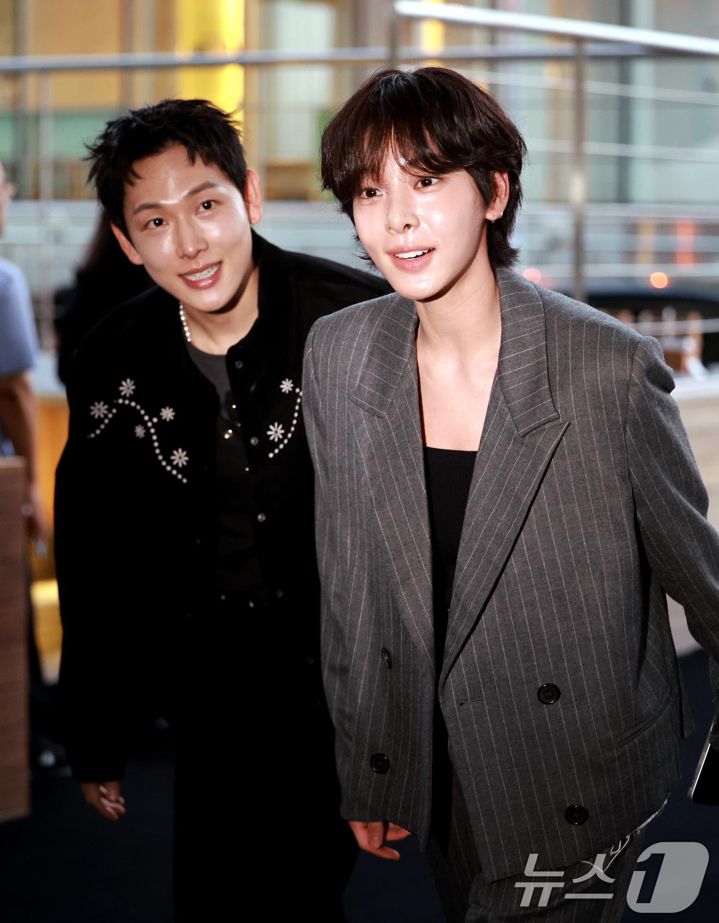 (서울=뉴스1) 이호윤 기자 = 배우 임시완, 설인아가 2일 서울 용산구 리움미술관에서 열린 CJ 나이트 인 셀러브레이션 오브 프리즈 서울에 참석하고 있다. 2026.9.2/뉴스1 …