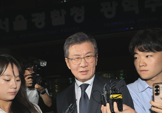 정몽규 전 대한축구혐회장, 피의자 신분으로 경찰 조사 받고 귀가