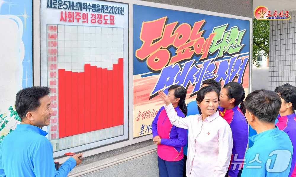 (평양 노동신문=뉴스1) = 북한 노동당 기관지 노동신문은 20일 "사회주의 경쟁을 통하여 대중의 열의를 북돋아주고 있다"며 사리원대성타올공장을 조명했다. [국내에서만 사용가능. …