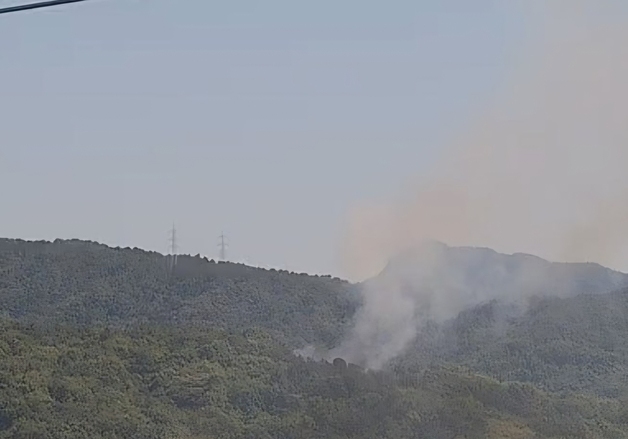 수원 장안구 이목동 야산 화재…1시간여 만에 큰 불 잡혀