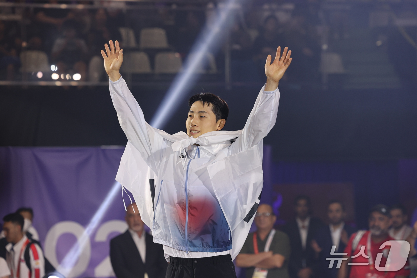 (나고야=뉴스1) 안은나 기자 = 한국 테크볼 사상 첫 국제종합스포츠대회 메달리스트가 된 이준석이 20일 일본 나고야 히가시 스포츠센터에서 열린 2026 아이치·나고야 아시안게임 …