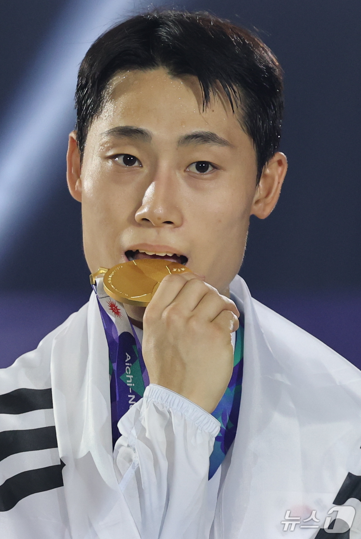 (나고야=뉴스1) 안은나 기자 = 한국 테크볼 사상 첫 국제종합스포츠대회 메달리스트가 된 이준석이 20일 일본 나고야 히가시 스포츠센터에서 열린 2026 아이치·나고야 아시안게임 …