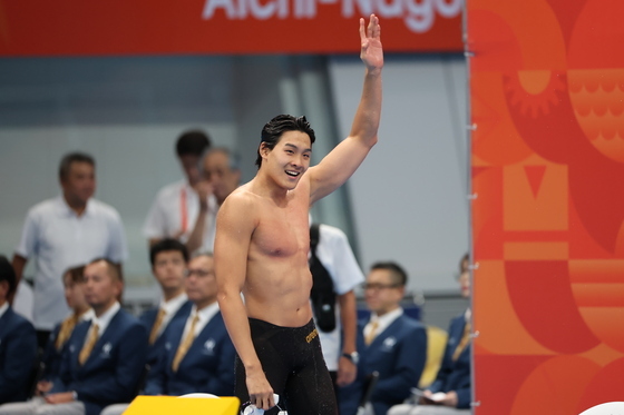 남자 자유형 100M 은메달 차지한 김영범