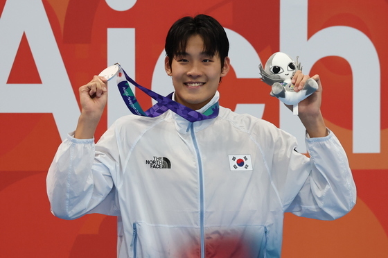 한국 수영, 순조로운 출발…경영 첫날 銀 2‧銅 1 획득[AG](종합)